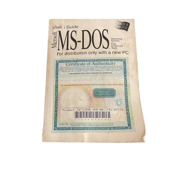 Microsoft MS-DOS 6.22 Operating System, Concise User's Guide Without Disc - Picture 1 of 3